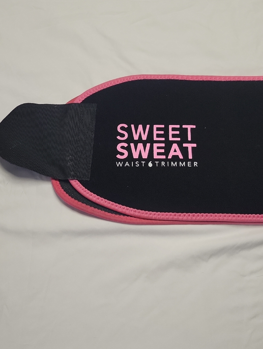 Sweet Sweat Waist Trimmer - Black with Pink Trim